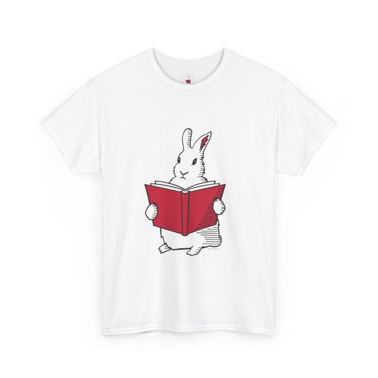 Book Bunny Tee, Judgmental Rabbit Unisex T-Shirt